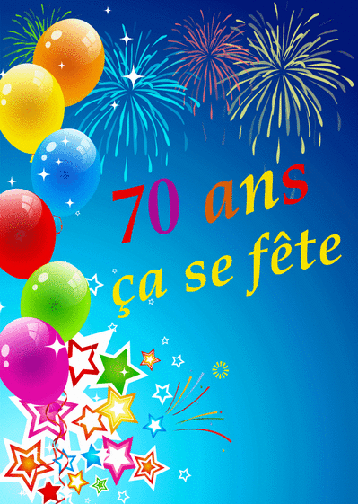 modele de lettre pour feter 70 ans